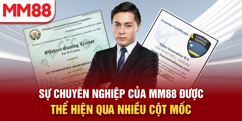 Sự chuyên nghiệp của MM88 được thể hiện qua nhiều cột mốc